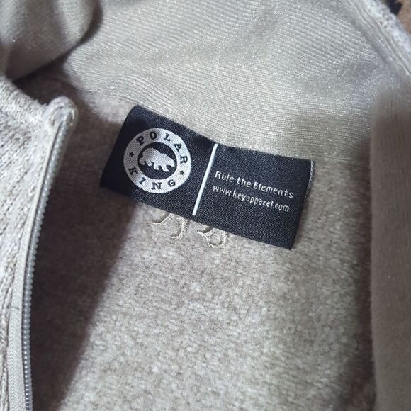 Women’s Polar King Zip Up Fitted Sweater Jacket Size Large Fleece Lined - Picture 4 of 8